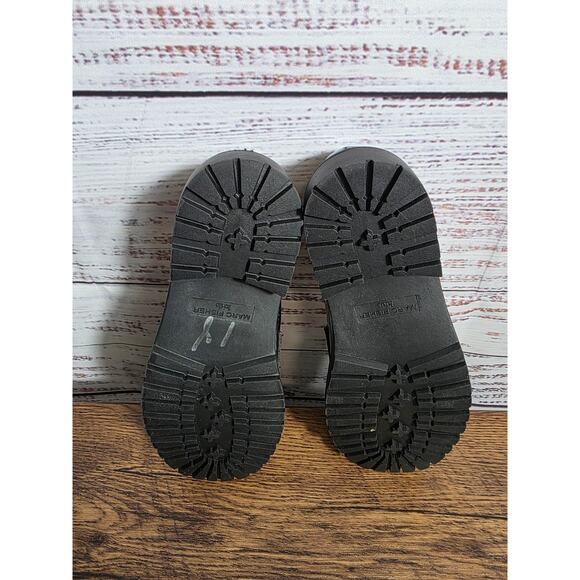 Marc Fisher Kids Black Patent Loafers Pearl Detail Girls Size 13 Dress Shoes - Picture 5 of 6